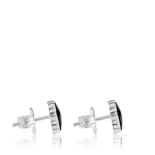 Pendientes de plata y ónix facetado Color^TOUS Outlet