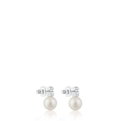 Pendientes de plata y perlas cultivadas motivo oso Sweet Dolls^TOUS Clearance