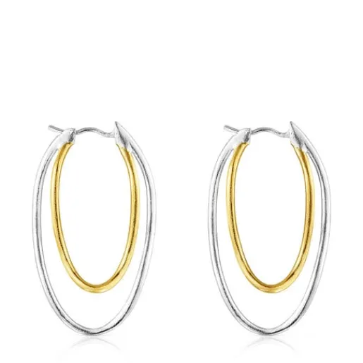 Pendientes elipses bicolor Hav^TOUS Hot
