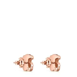 Pendientes oso con baño de oro rosa 18 kt sobre plata Sweet Dolls^TOUS Clearance