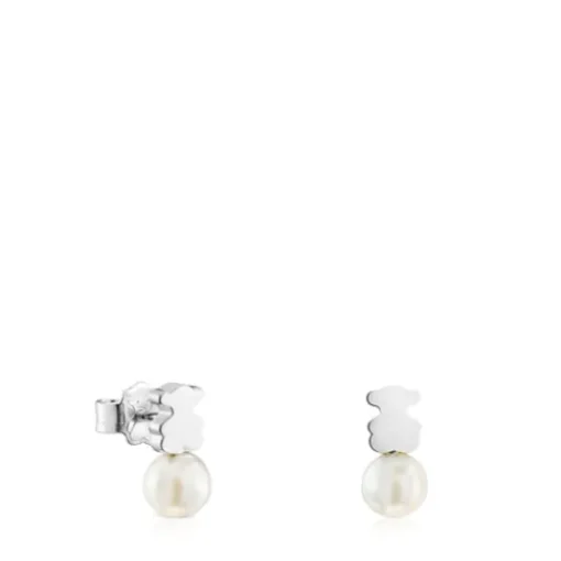 Pendientes oso de y perla cultivada de agua dulce 11 mm Sweet Dolls^TOUS Best