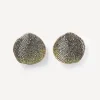 Pendientes pequeños ATELIER Nenufar de oro y diamantes amarillos^TOUS Clearance