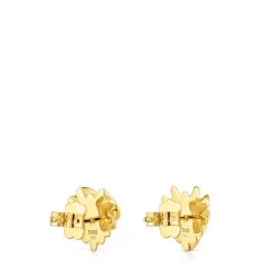 Pendientes pequeños con baño de oro de 18 kt sobre plata Galia^TOUS