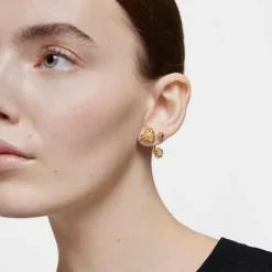 Pendientes pequeños con baño de oro de 18 kt sobre plata Galia^TOUS