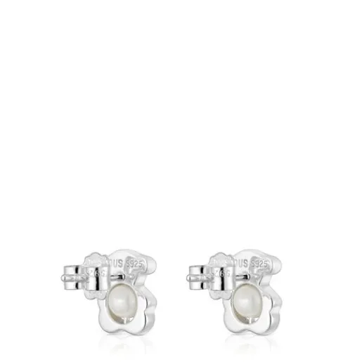 Pendientes pequeños oso de con perlas cultivadas 10 mm I-Bear^TOUS Best