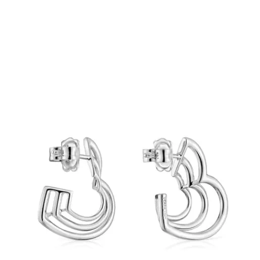Pendientes pequeños triple corazón de Bickie^TOUS Online