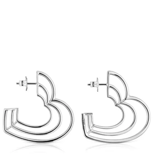 Pendientes triple corazón de Bickie^TOUS New