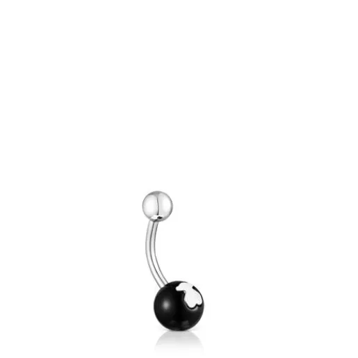 Piercing de ombligo de y ónix Icon Glass^TOUS