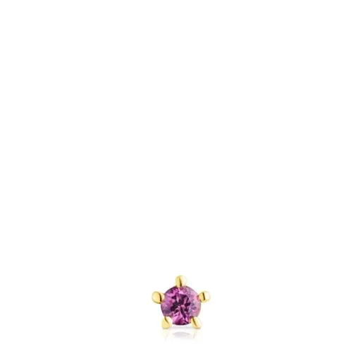 Piercing de oreja de oro con rodolita Cool Joy^TOUS New