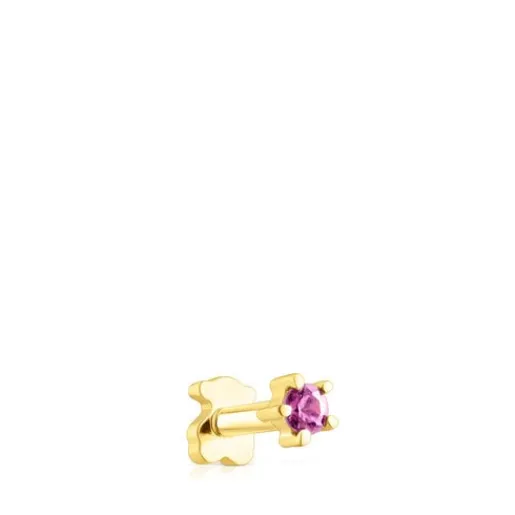 Piercing de oreja de oro con rodolita Cool Joy^TOUS New
