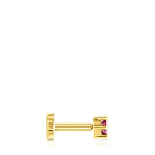 Piercing de oreja de oro con rodolita Cool Joy^TOUS New