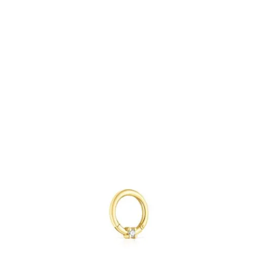 Piercing de oreja de oro con diamante Basics^TOUS Best