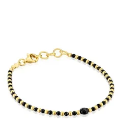 Pulsera bolas con baño de oro 18 kt sobre plata y espinela Basic Colors^TOUS Online