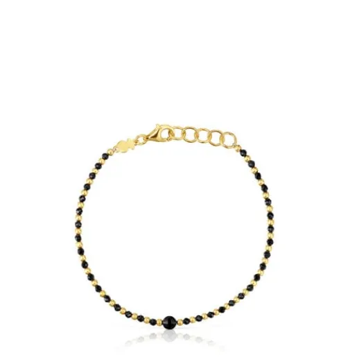 Pulsera bolas con baño de oro 18 kt sobre plata y espinela Basic Colors^TOUS Online