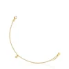 Pulsera cadena con baño de oro 18 kt sobre plata y anillas redondas Bold Bear^TOUS Outlet
