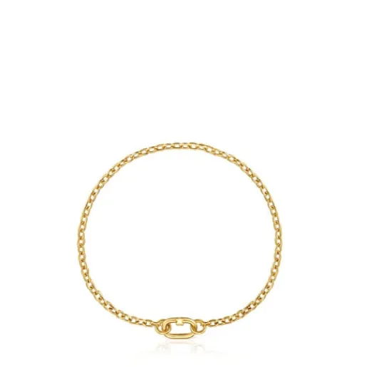 Pulsera cadena gruesa de oro Hold Oval^TOUS Outlet