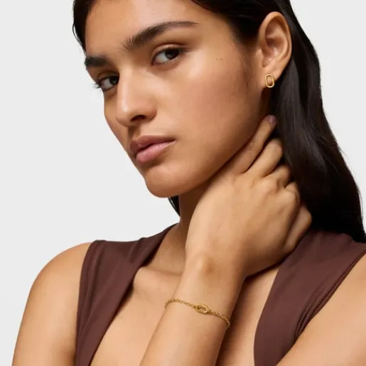 Pulsera cadena gruesa de oro Hold Oval^TOUS Outlet