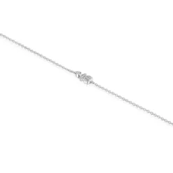 Pulsera cadena oso de oro blanco con diamantes Grain^TOUS Best