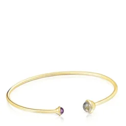 Pulsera con baño de oro 18 kt sobre plata y gemas Plump^TOUS Discount