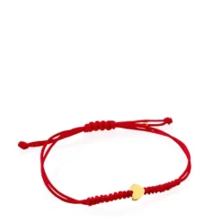 Pulsera corazón de cordón en color rojo y oro Sweet Dolls XXS^TOUS Discount