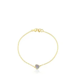 Pulsera corazón de oro y nácar XXS^TOUS New