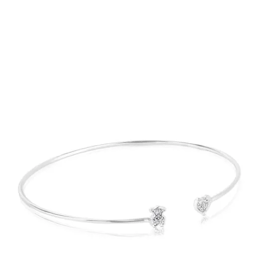 Pulsera de oro blanco y diamantes Puppies^TOUS New