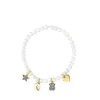 Pulsera de perlas, con baño de oro 18 kt sobre plata y diamantes Nocturne^TOUS Online
