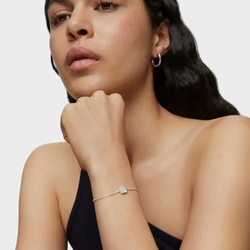 Pulsera de plata y nácar facetado Color^TOUS Sale