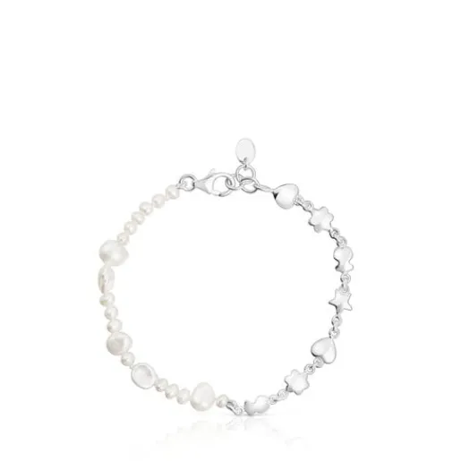 Pulsera de plata y perlas cultivadas con motivos Mini Icons^TOUS Best