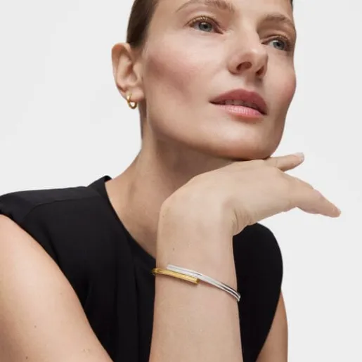 Pulsera esclava bicolor con motivos oso y corazón 1950^TOUS Clearance