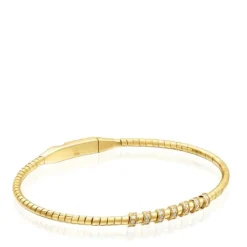 Pulsera esclava de oro y diamantes Basics^TOUS Sale