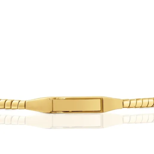 Pulsera esclava de oro y diamantes Basics^TOUS Sale