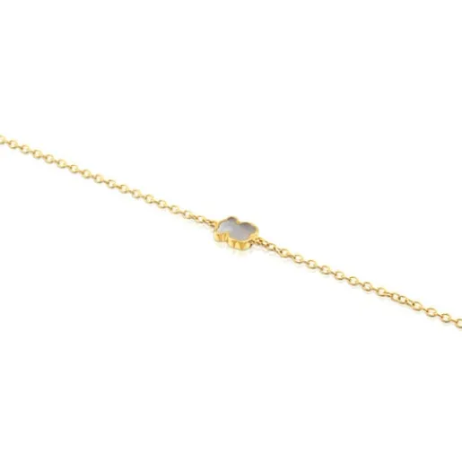 Pulsera oso de oro y nácar XXS^TOUS Online