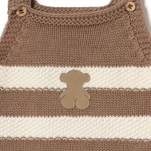 Ranita de punto de bebé Tricot a rayas beige^TOUS Discount