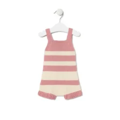 Ranita de punto de bebé Tricot a rayas rosa^TOUS Online