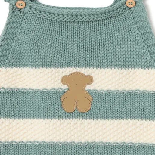 Ranita de punto de bebé Tricot a rayas verde^TOUS Discount