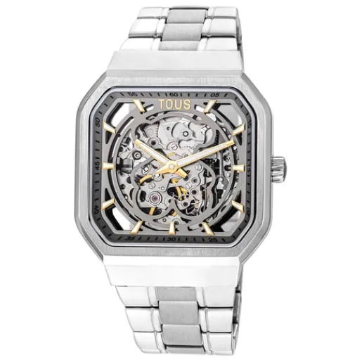 Reloj analógico automático con brazalete de D-Bear^TOUS Clearance