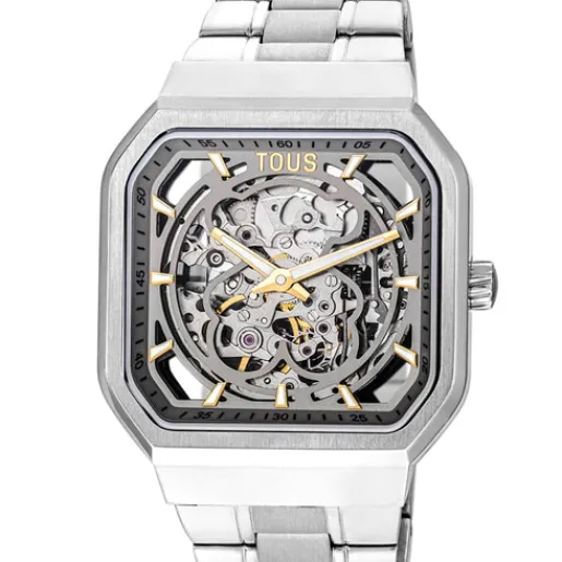Reloj analógico automático con brazalete de D-Bear^TOUS Clearance