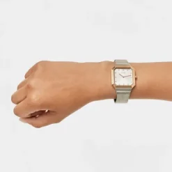 Reloj analógico con acero IPRG rosa y brazalete de acero Karat Squared^TOUS Hot