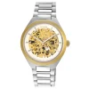 Reloj analógico con acero IPG dorado y brazalete de acero Karat Round^TOUS Best