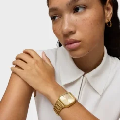 Reloj analógico con brazalete acero IPG dorado Lit^TOUS Sale