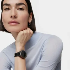 Reloj analógico con brazalete de IP negro T-Shine^TOUS Hot