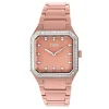 Reloj analógico con brazalete de aluminio rose gold y zirconias Karat Squared^TOUS