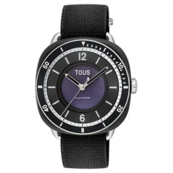 Reloj analógico de acero con brazalete elástico en color blanco Osier^TOUS Clearance