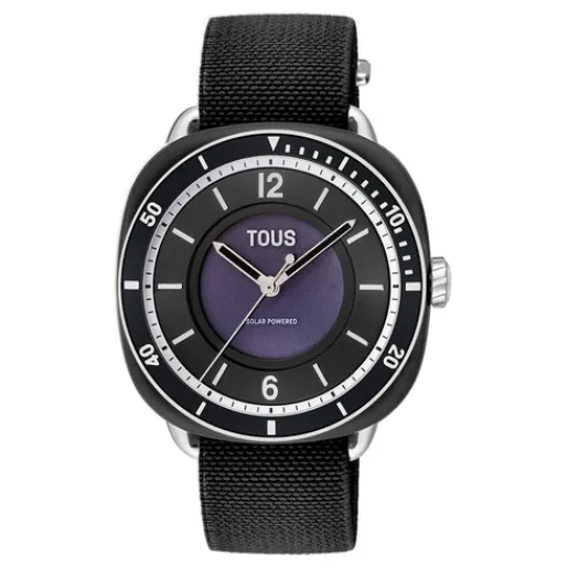 Reloj analógico de acero con brazalete elástico en color blanco Osier^TOUS Clearance