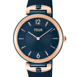 Reloj analógico S-Mesh bicolor /IP rosado y azul^TOUS New
