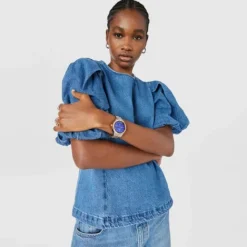Reloj smartwatch con brazalete de acero y acero IP rosado T-Bear Connect^TOUS Outlet