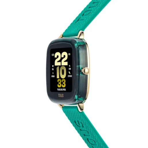 Reloj smartwatch con correa de verde D-Connect^TOUS Discount
