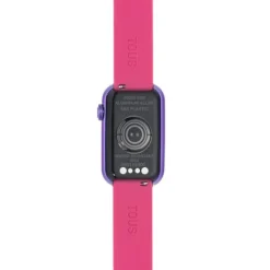 Reloj smartwatch con correa de nylon y correa de silicona fucsia T-Band^TOUS Outlet