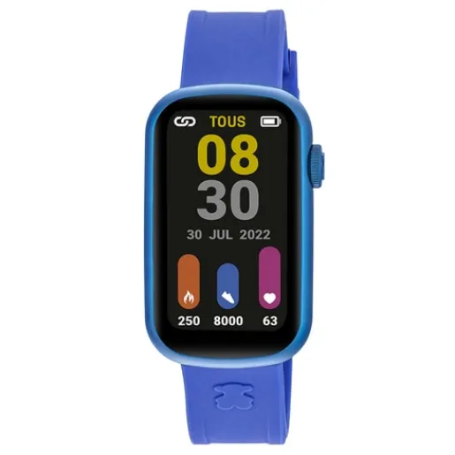 Reloj smartwatch con correa de nylon y correa de silicona azul T-Band^TOUS Sale